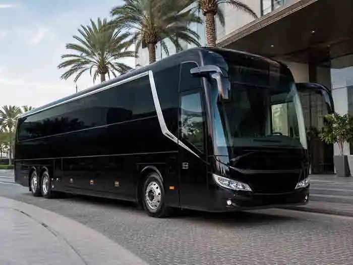 Luxury Bus Hire 1 Luxury bus hire service for comfortable private group transport