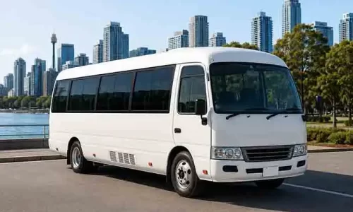 Mini bus hire with driver for group travel and airport transfers